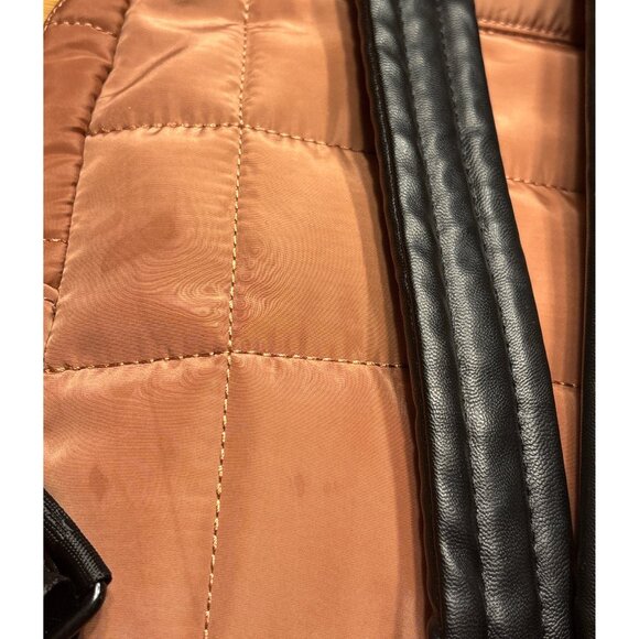 Steve Madden Quilted Nylon Mini Backpack – Rust/Peach – SM Logo - Picture 4 of 10